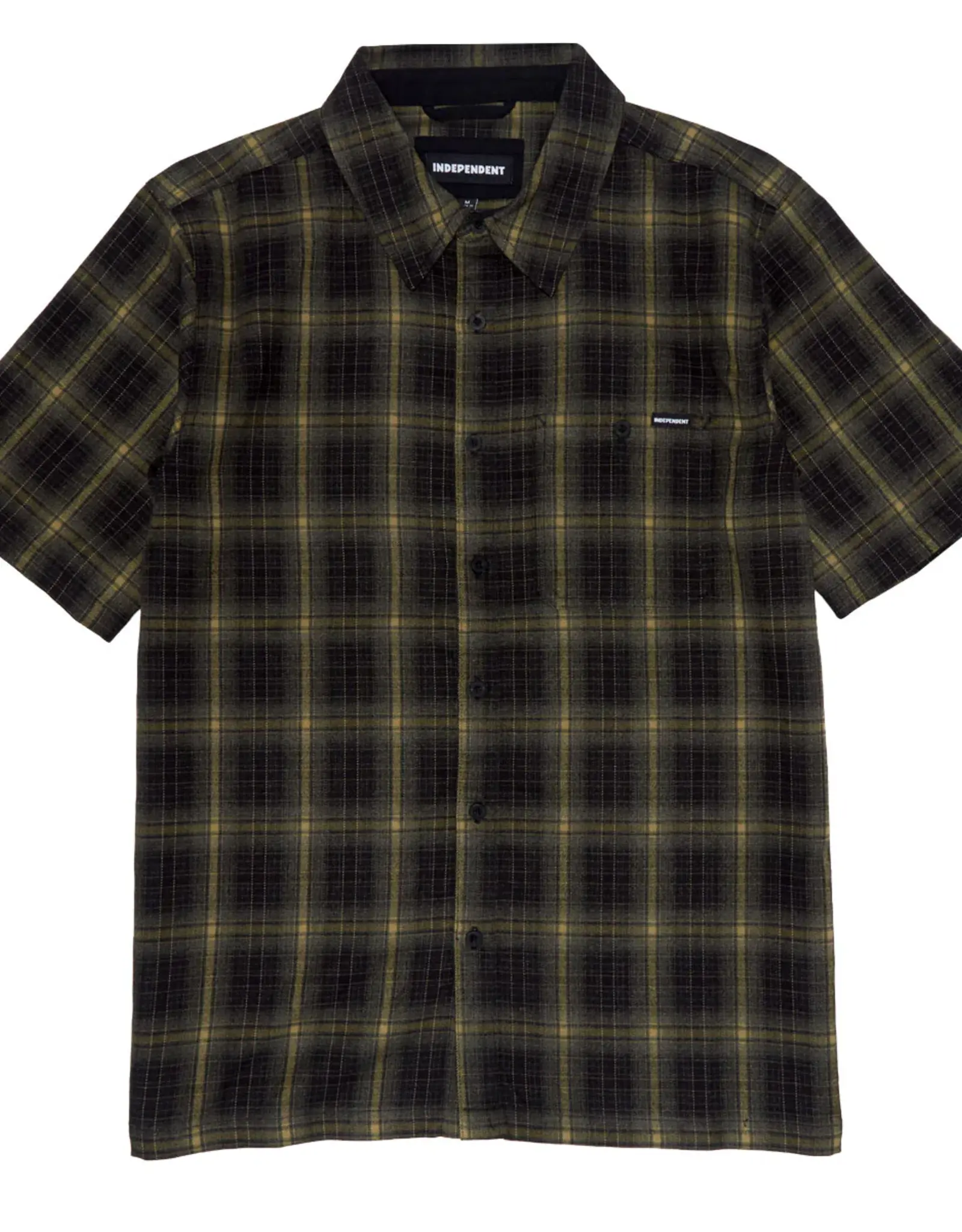 INDEPENDENT Belmont S/S Flannel Top - Black/Tan