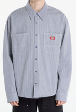 DICKIES Hickory L/S Work Shirt - Retro Indigo Stripe