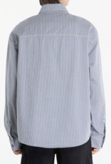 DICKIES Hickory L/S Work Shirt - Retro Indigo Stripe