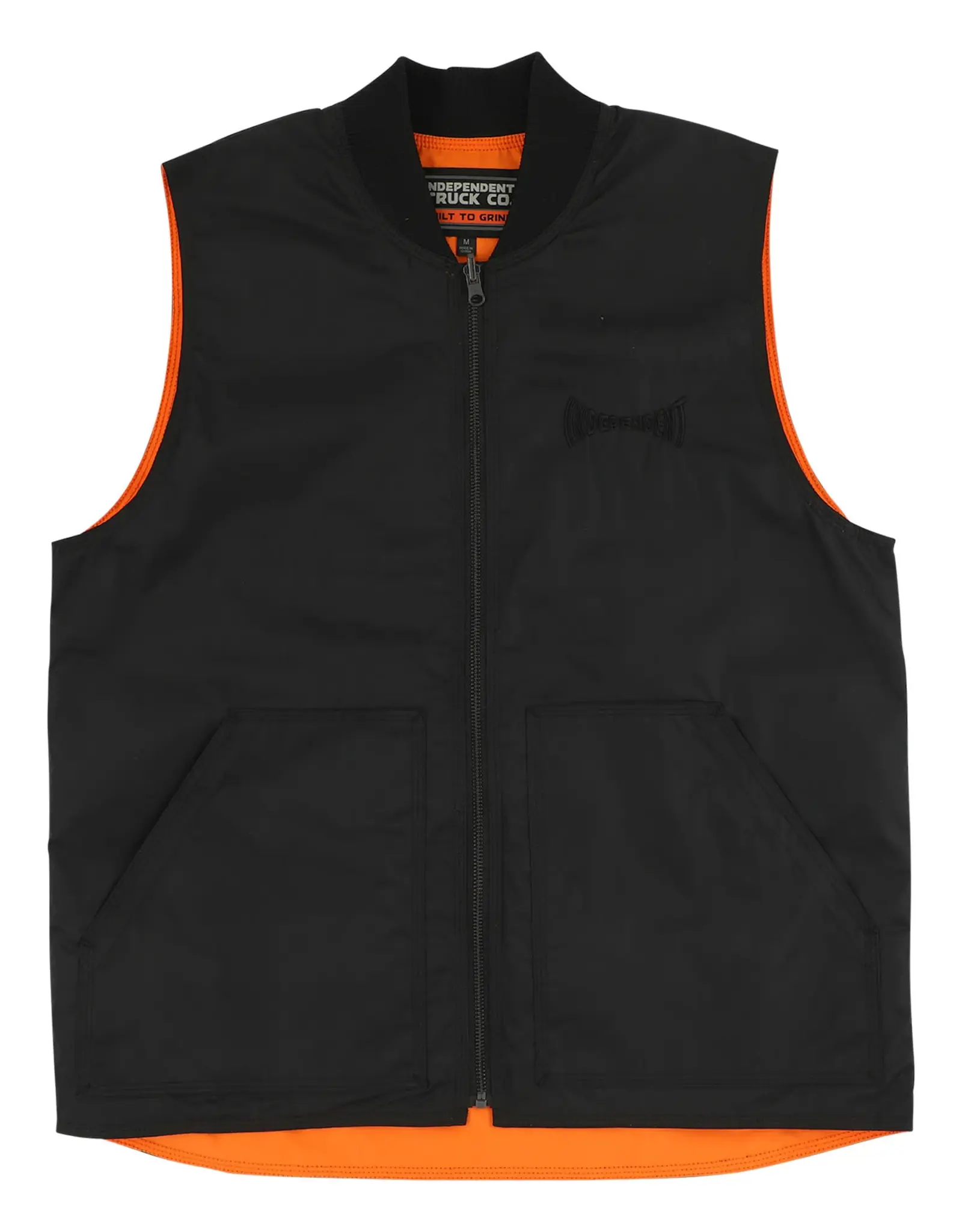 INDEPENDENT BTG Reversible Work Vest - Black / Orange