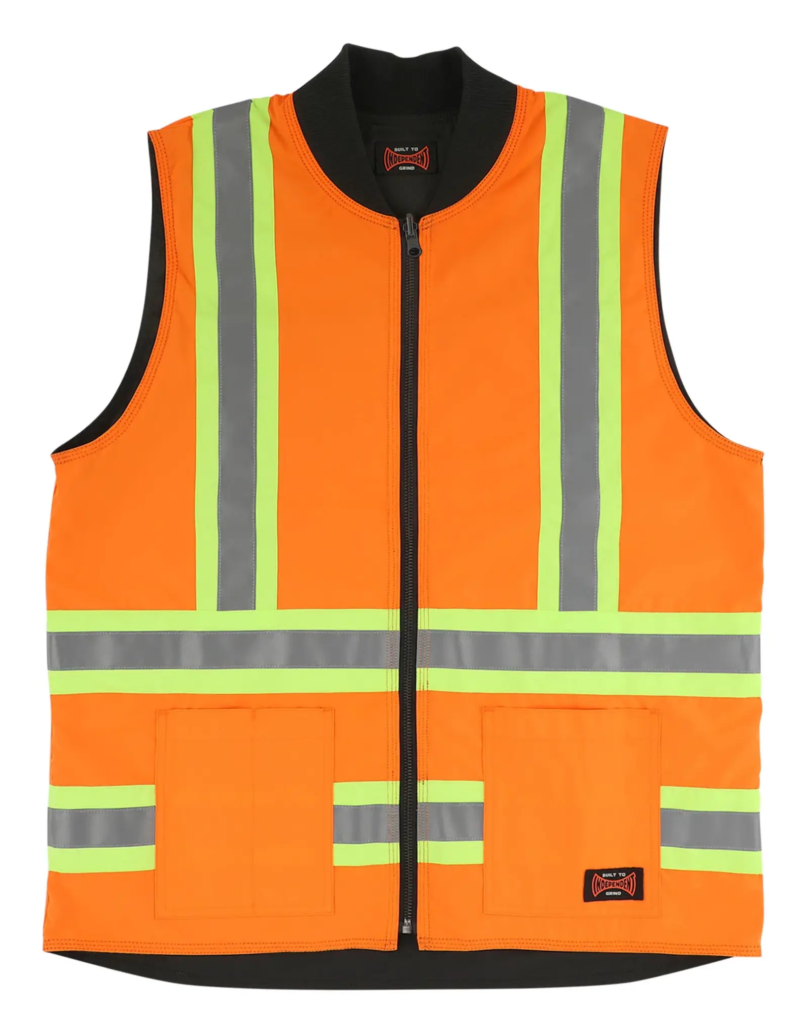 INDEPENDENT BTG Reversible Work Vest - Black / Orange