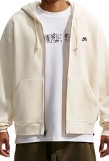 NIKE SB Full-Zip Fleece Skate Hoodie - Coconut Milk / Black