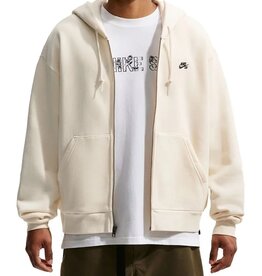 NIKE SB Full-Zip Fleece Skate Hoodie - Coconut Milk / Black