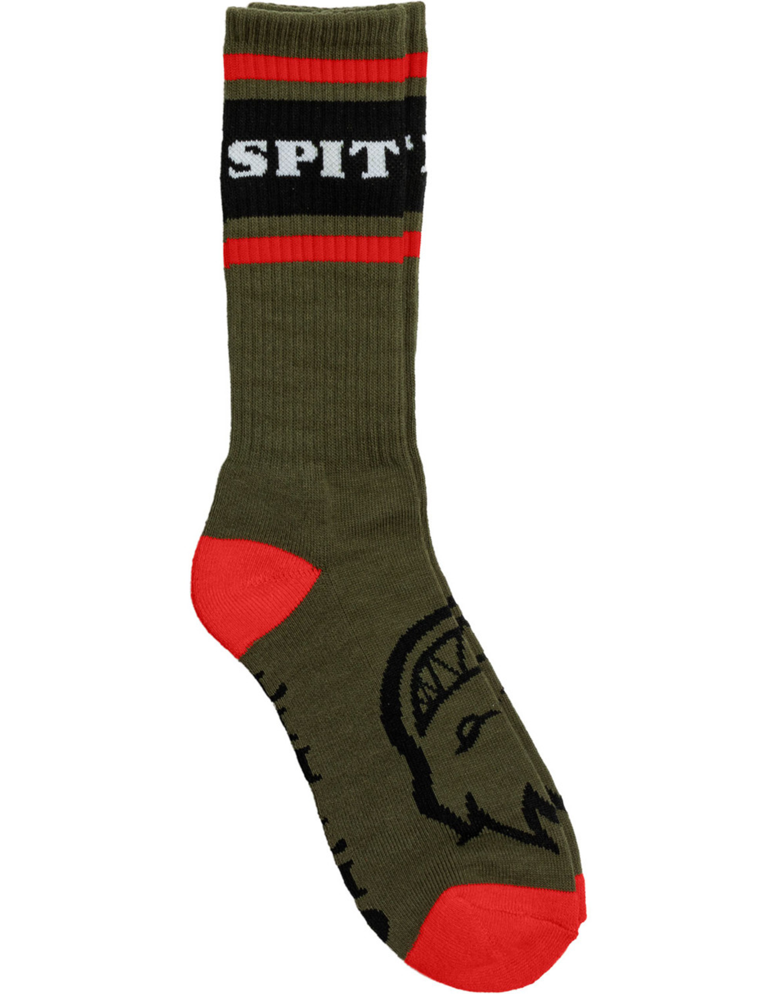 SPITFIRE SPITFIRE CLASSSIC 87 BIGHEAD SOCK - OLIVE/BLACK