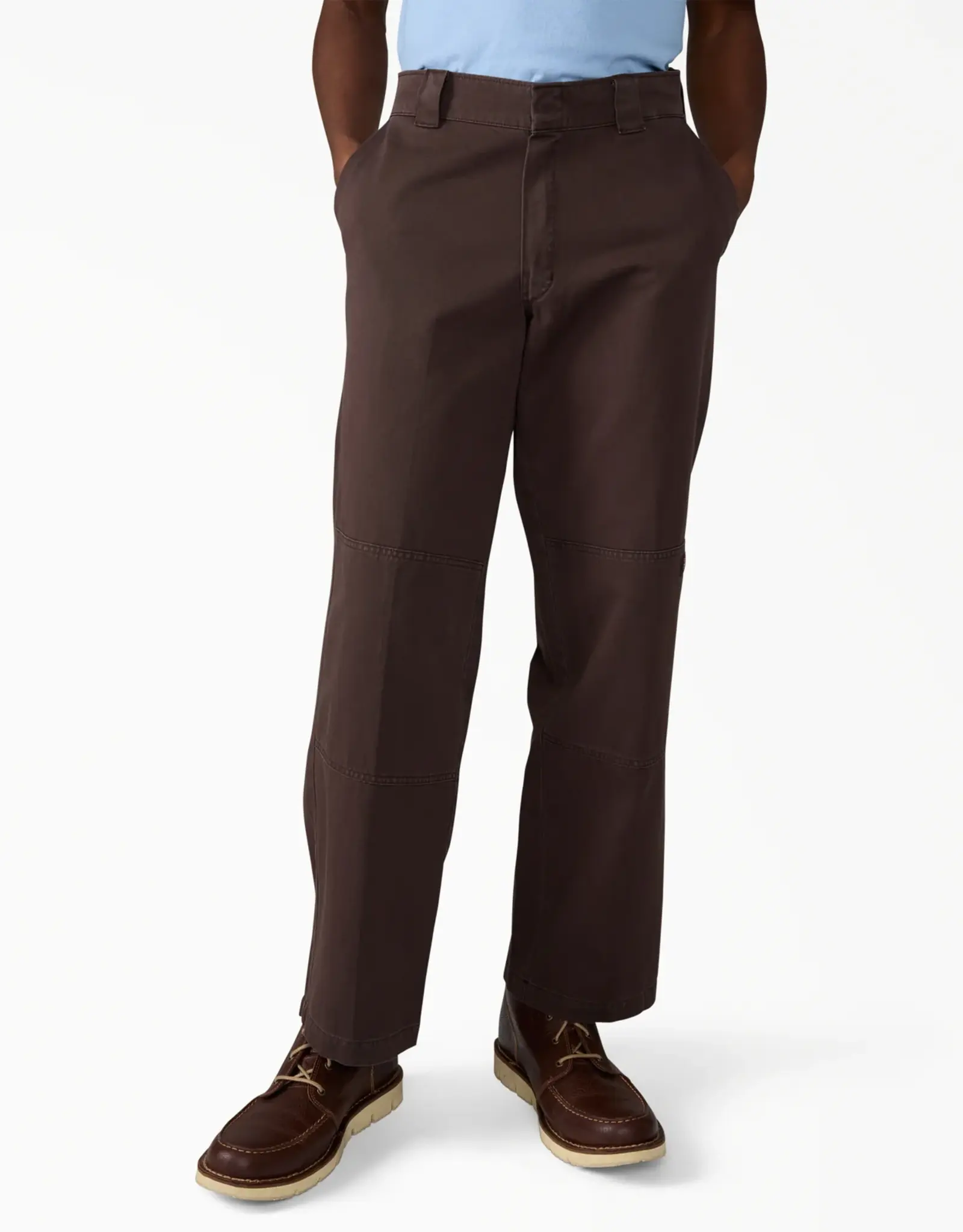 DICKIES Worn in Double Knee Work Pant - Dark Brown