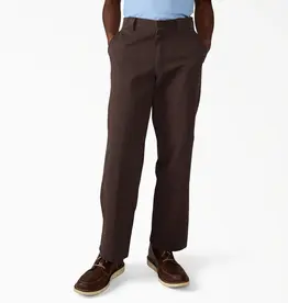 DICKIES Worn in Double Knee Work Pant - Dark Brown