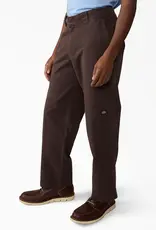 DICKIES Worn in Double Knee Work Pant - Dark Brown