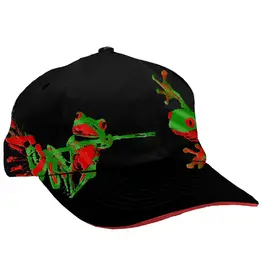 Croaking Snapback Hat - Black