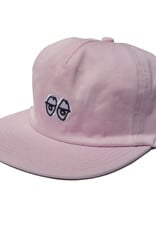 KROOKED Eyes Snapback Hat - Pink
