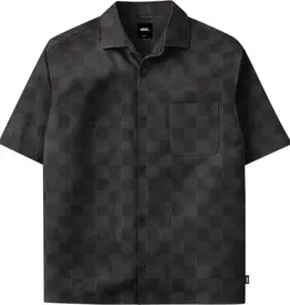 VANS Van Doren Tencel Check Camp S/S Shirt - Black
