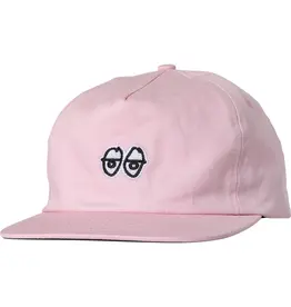 KROOKED Eyes Snapback Hat - Pink