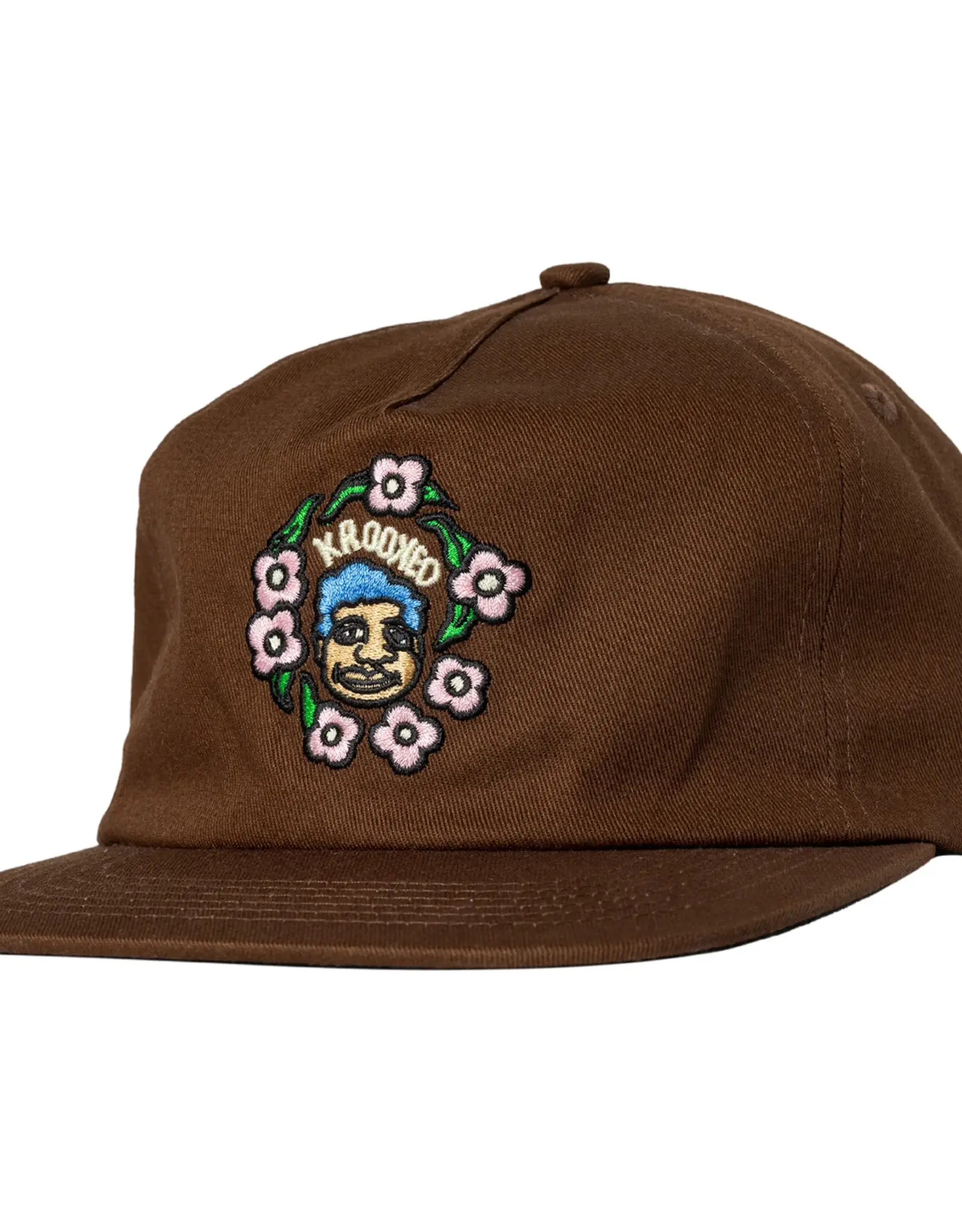 KROOKED Sweatpants Redux Snapback Hat - Brown