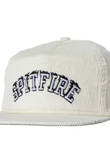 SPITFIRE Team Bighead Script Snapback Cord Hat - White