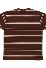 KROOKED Eyes S/S Striped Knit Tee - Brown / Pink