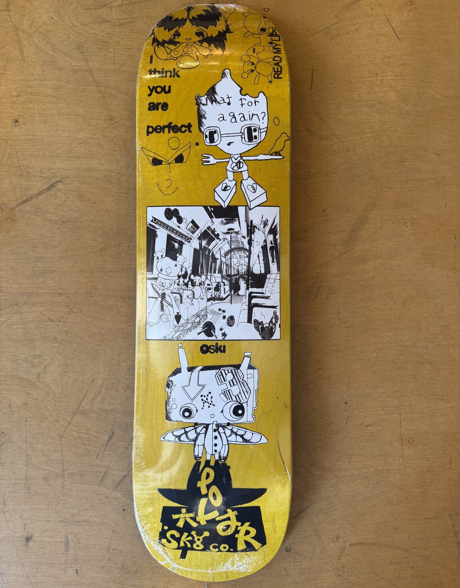 POLAR Oski Think You Perfect Pro Deck Yellow - 8.0