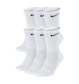 NIKE Everyday Cushioned Training Crew Socks 6 Pack - White / Black