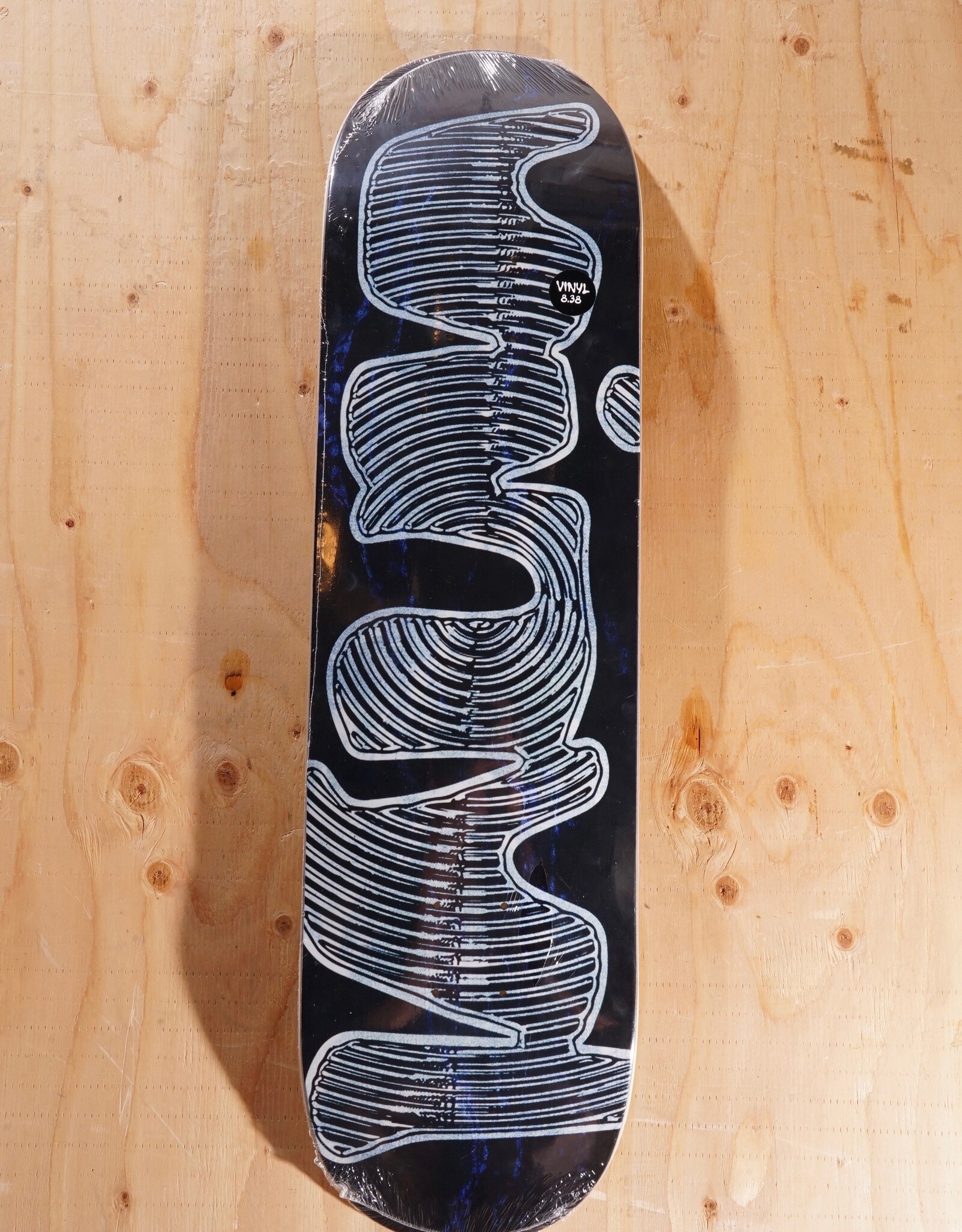 VINYL SKATEBOARDS Spiral Blue Marble Deck - 8.38