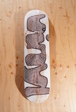 VINYL SKATEBOARDS Spiral White Marble Deck - 8.25