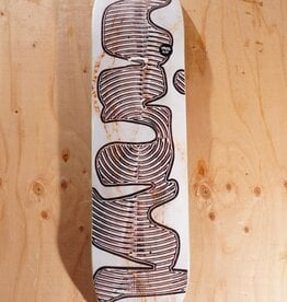 VINYL SKATEBOARDS Spiral White Marble Deck - 8.25