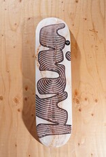 VINYL SKATEBOARDS Spiral White Marble Deck - 8.5