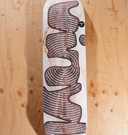 VINYL SKATEBOARDS Spiral White Marble Deck - 8.5