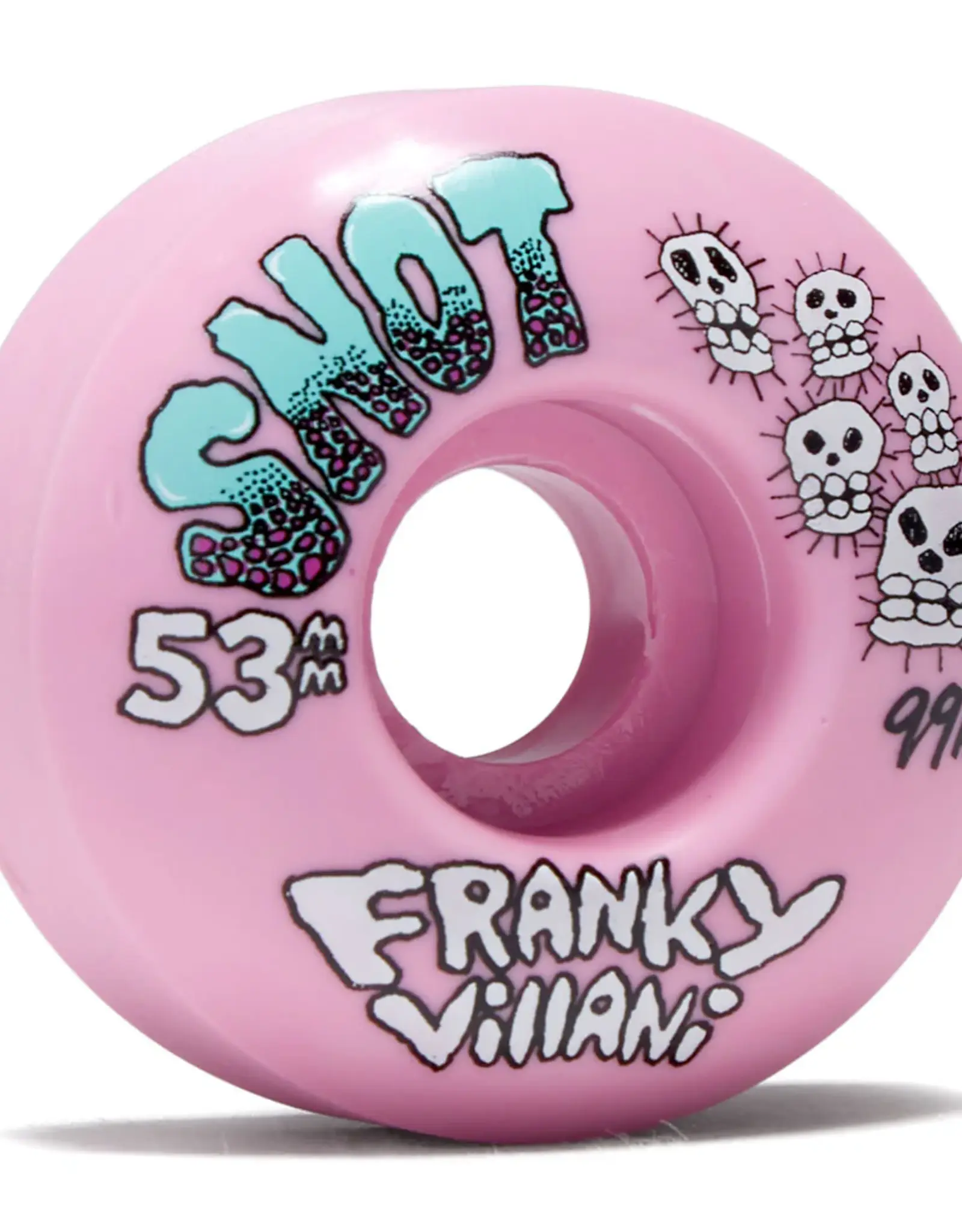 SNOT WHEEL CO. Franky Villani Skulls Pink 99A - 53mm
