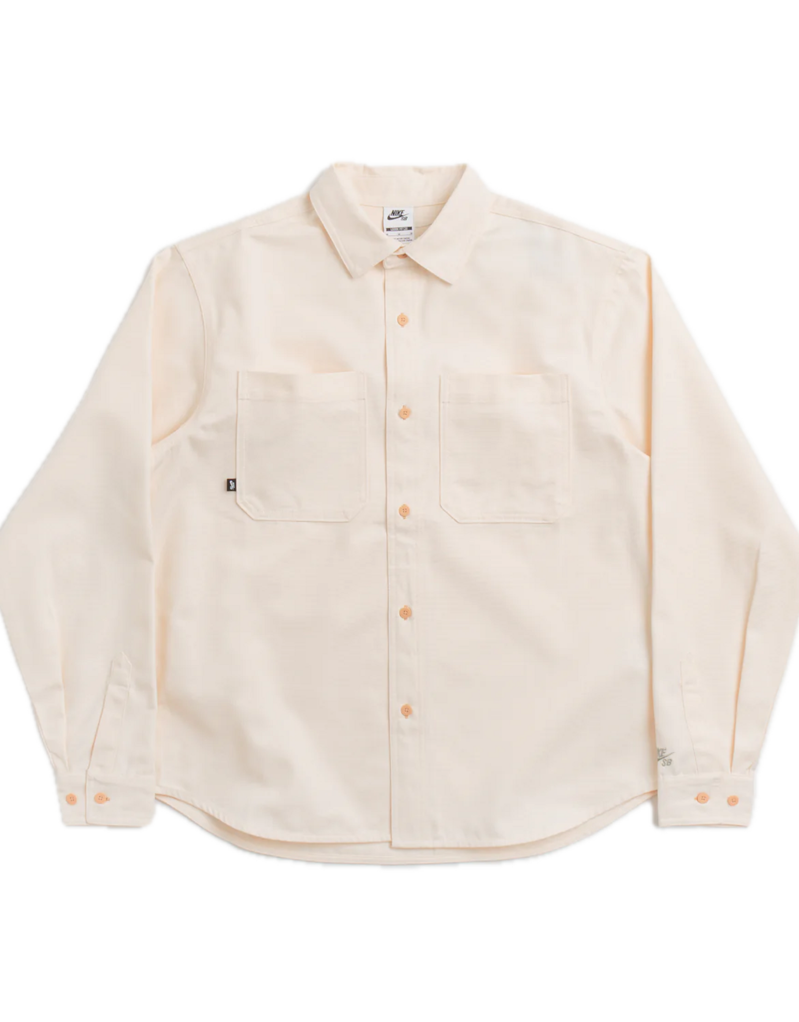 NIKE NIKE SB L/S CANVAS BUTTON UP SHIRT - GUAVA ICE/NEUTRAL OLIV