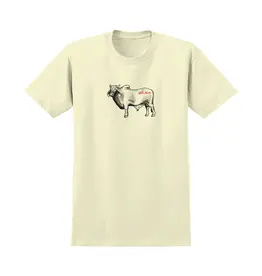 ANTI HERO Cow T-Shirt - Heather Cream