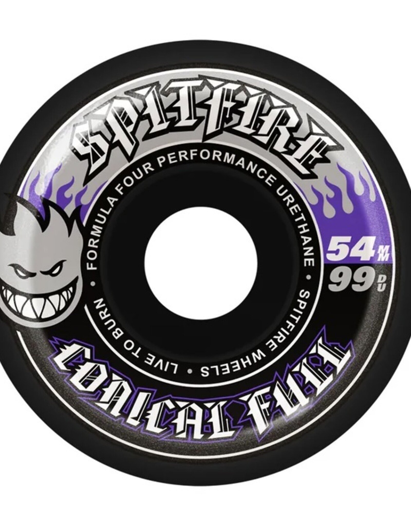 SPITFIRE F4 99 Black Conical Full Wheel - 54mm