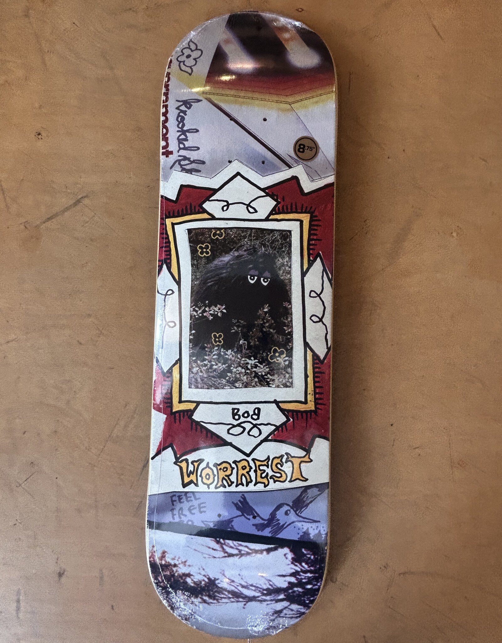 KROOKED Bobby Worrest Big Foot Twin Tail Pro Deck - 8.75