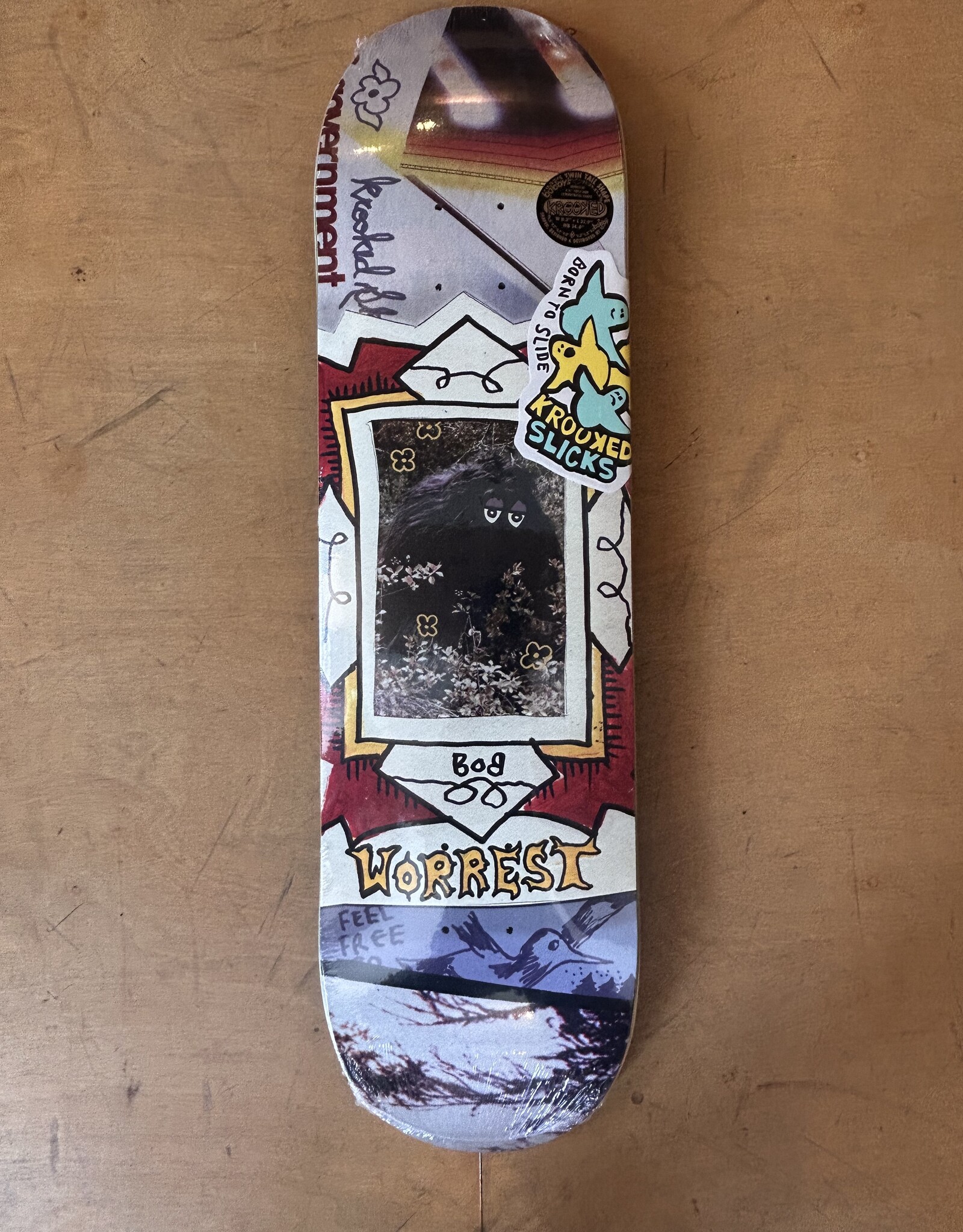 KROOKED Bobby Worrest Big Foot Slick Pro Deck - 8.3