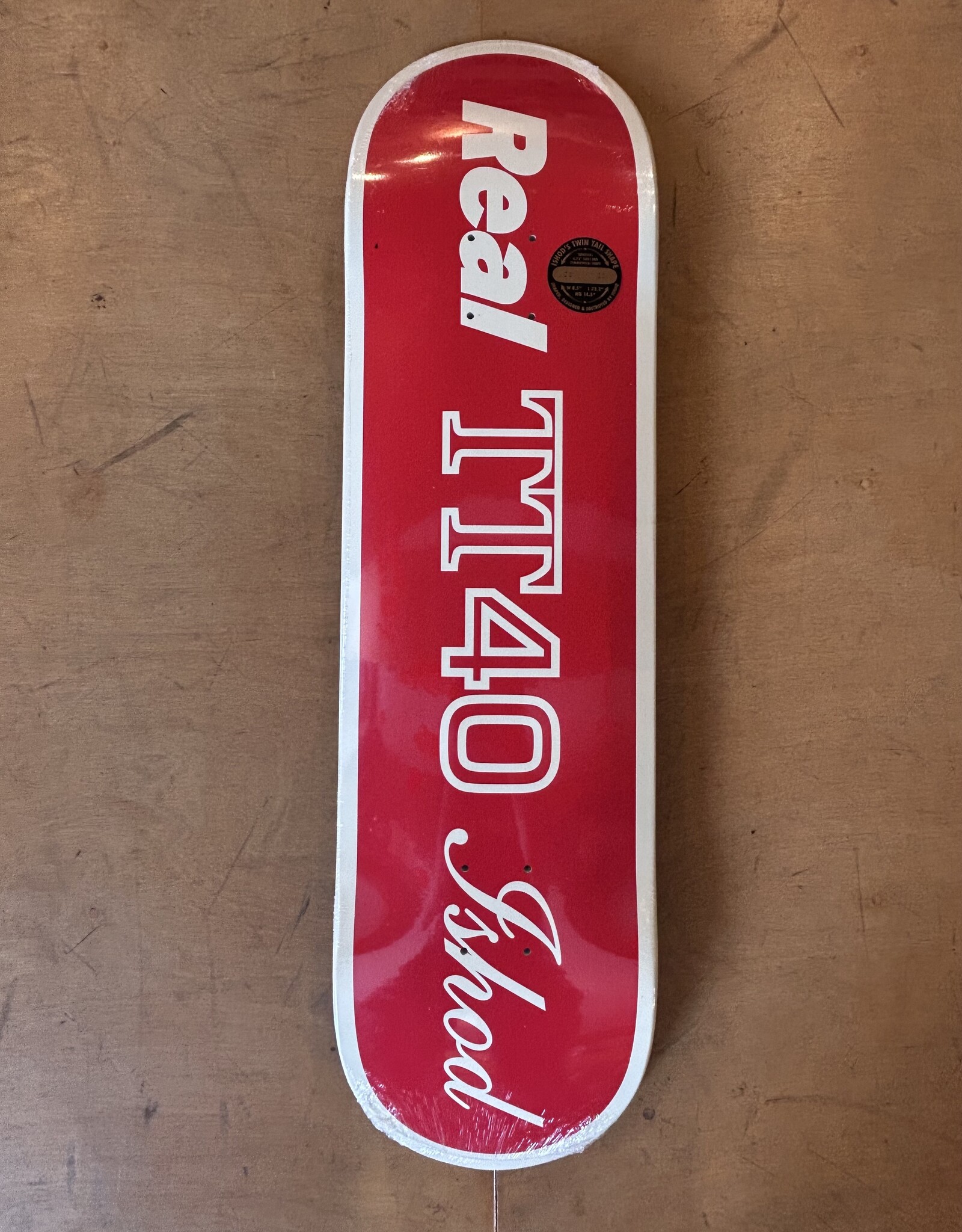 REAL SKATEBOARDS Ishod Wair Shapecode Twin Tail Pro Deck - 8.5