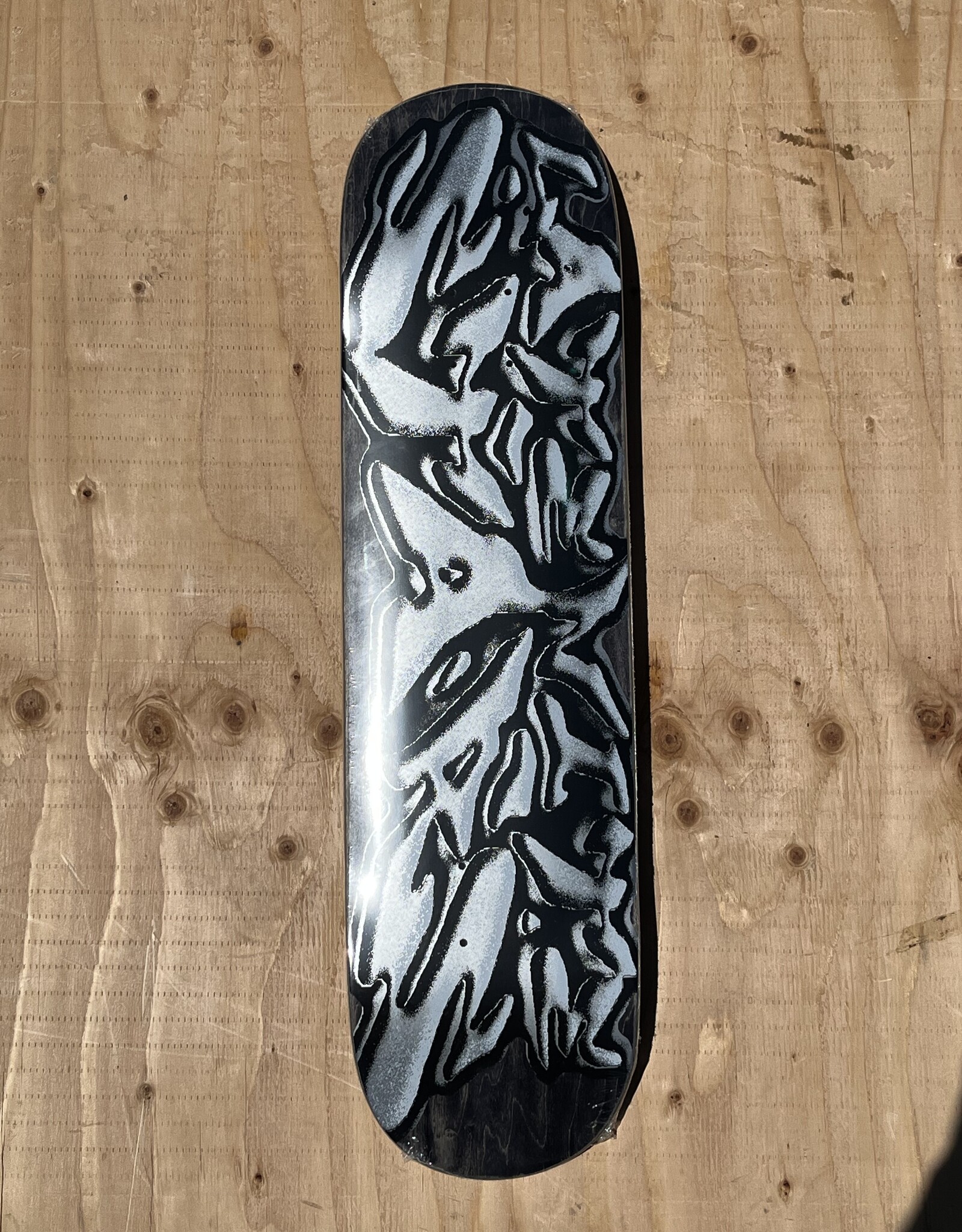 LATE NITE STARS Liquid Metal Logo Deck - 8.25