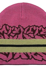 LATE NITE STARS Stripe Beanie - Red