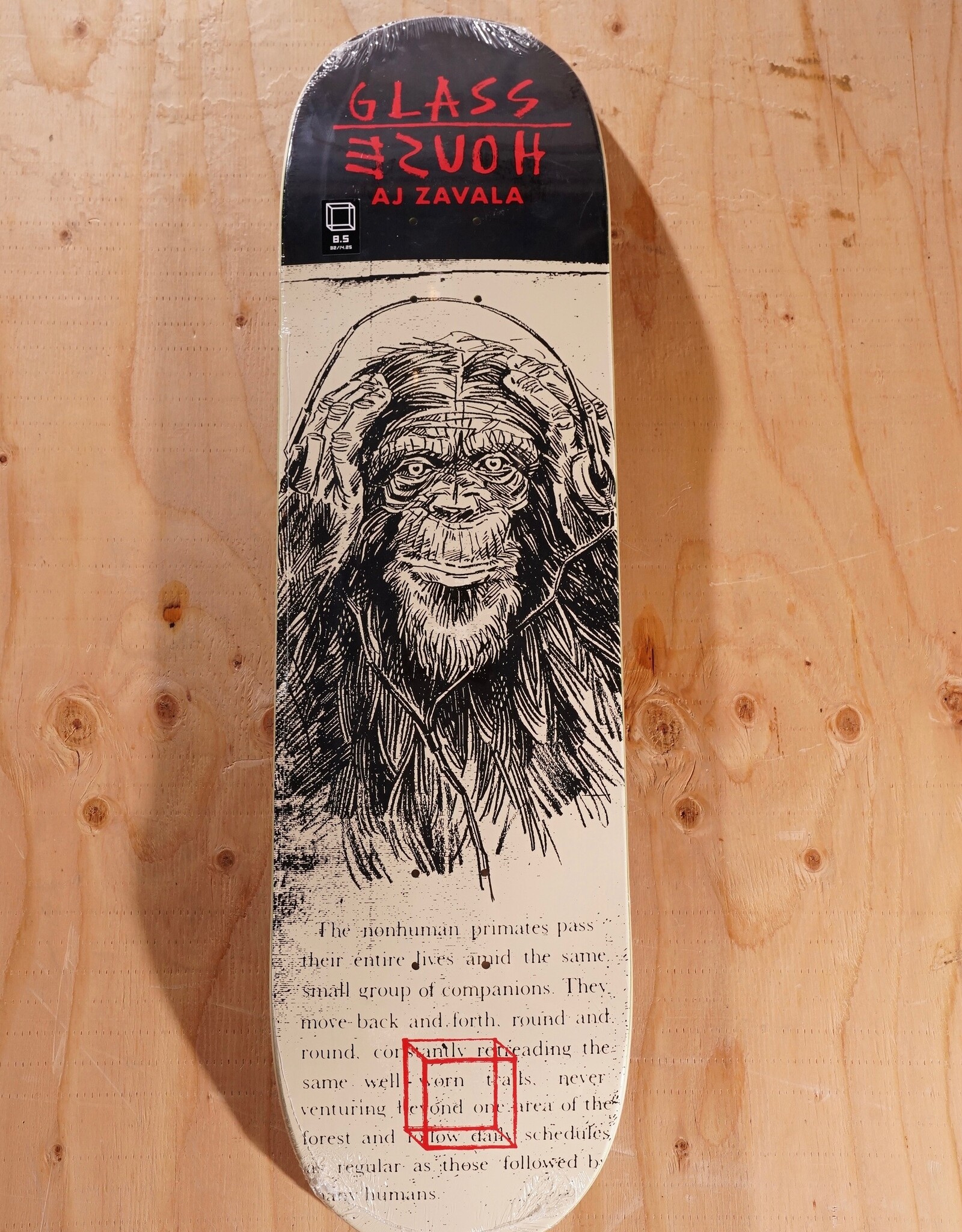 GLASS HOUSE Zavala Hear No Evil Pro Model Deck - 8.5