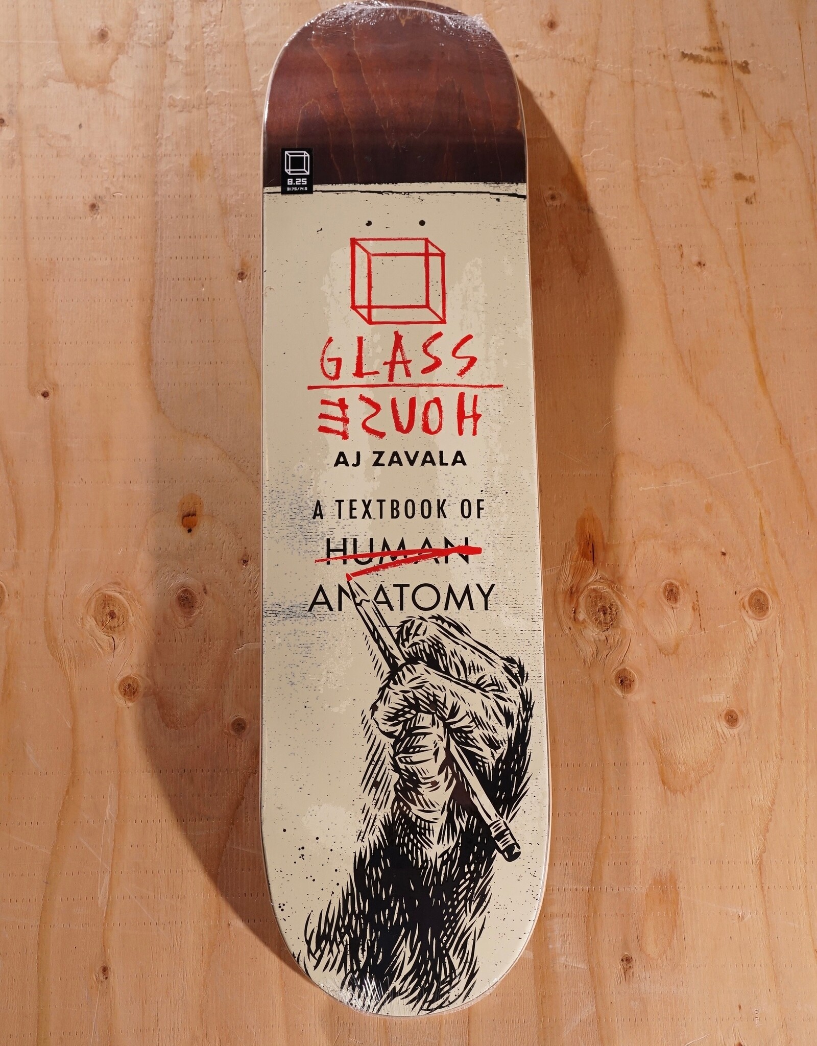 GLASS HOUSE Zavala Anatomy Pro Model Deck - 8.25