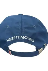 HOPPS Lion Nylon Snapback Hat - Navy / White