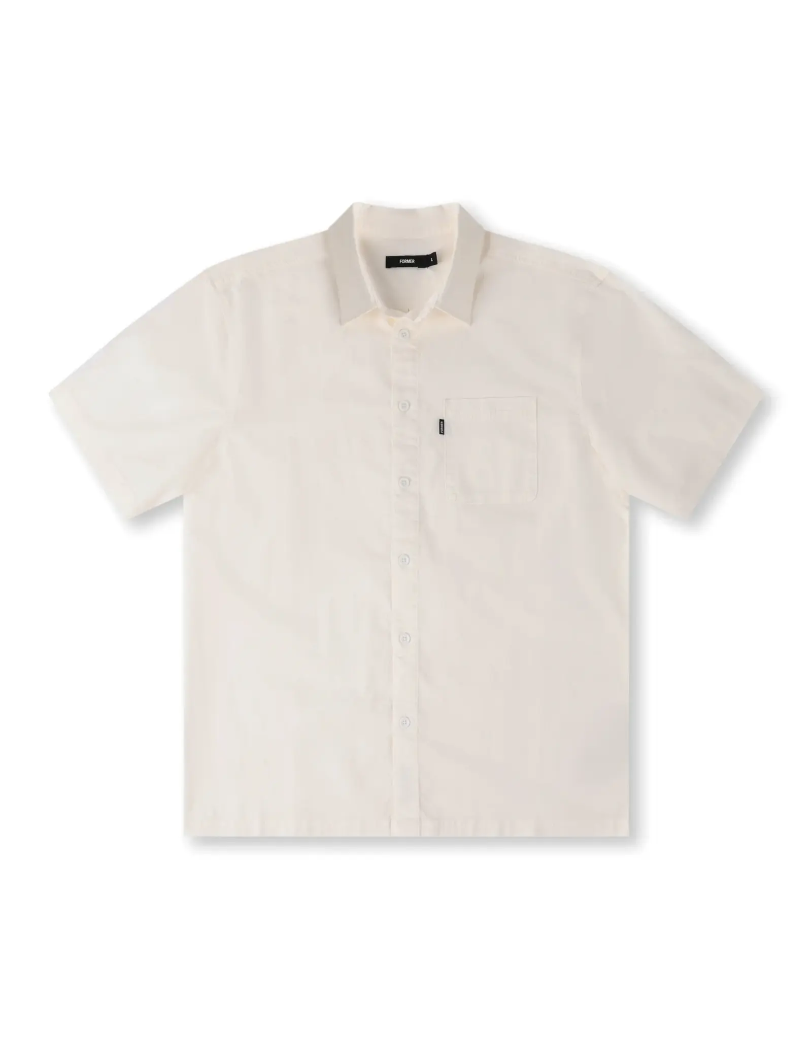 FORMER Legacy S/S Button Down Shirt  - Bone