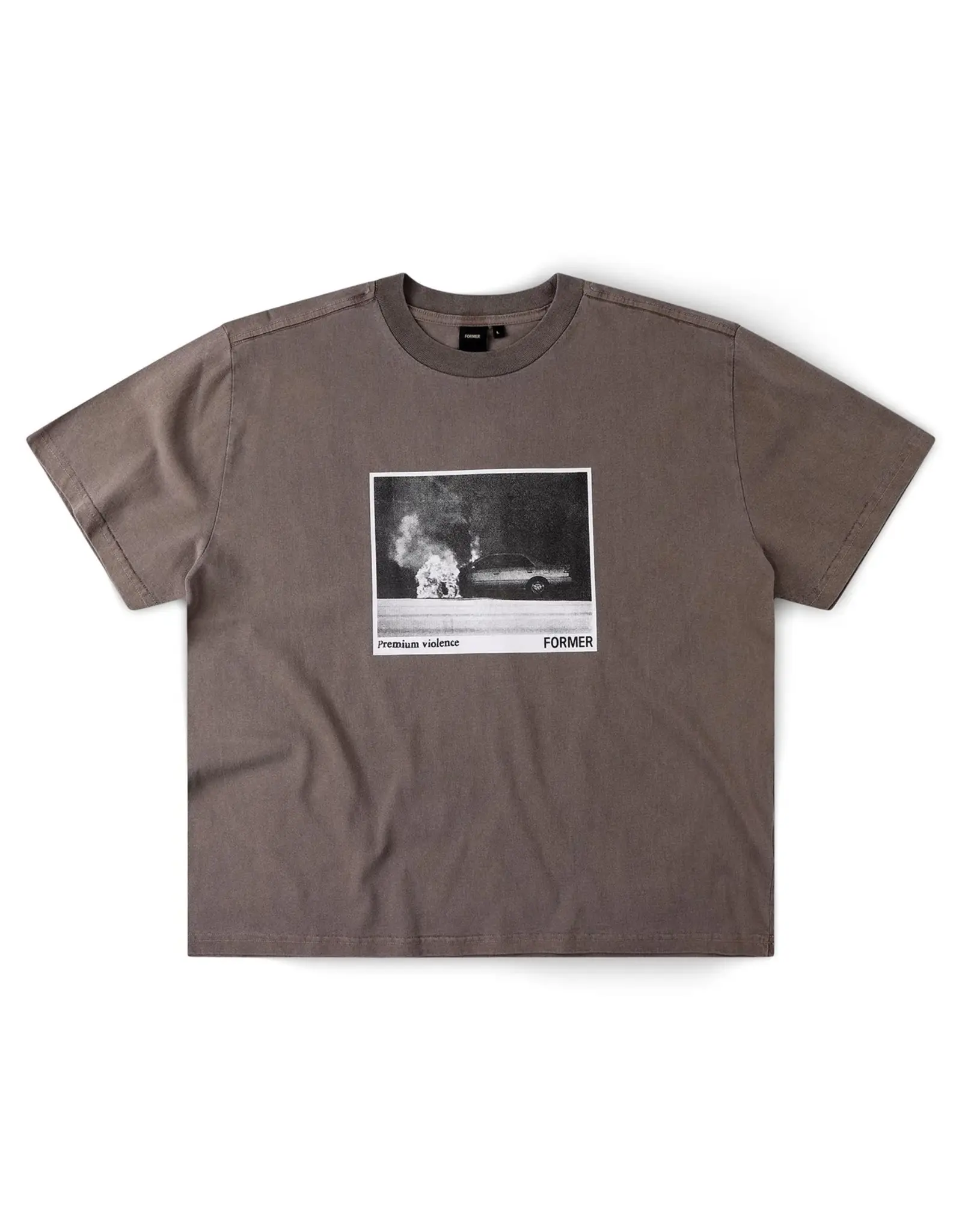 FORMER Ignite Boxy T-Shirt - Washed Brown