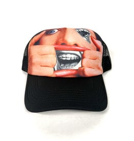 FUCKING AWESOME Brace Face Trucker Hat - Black