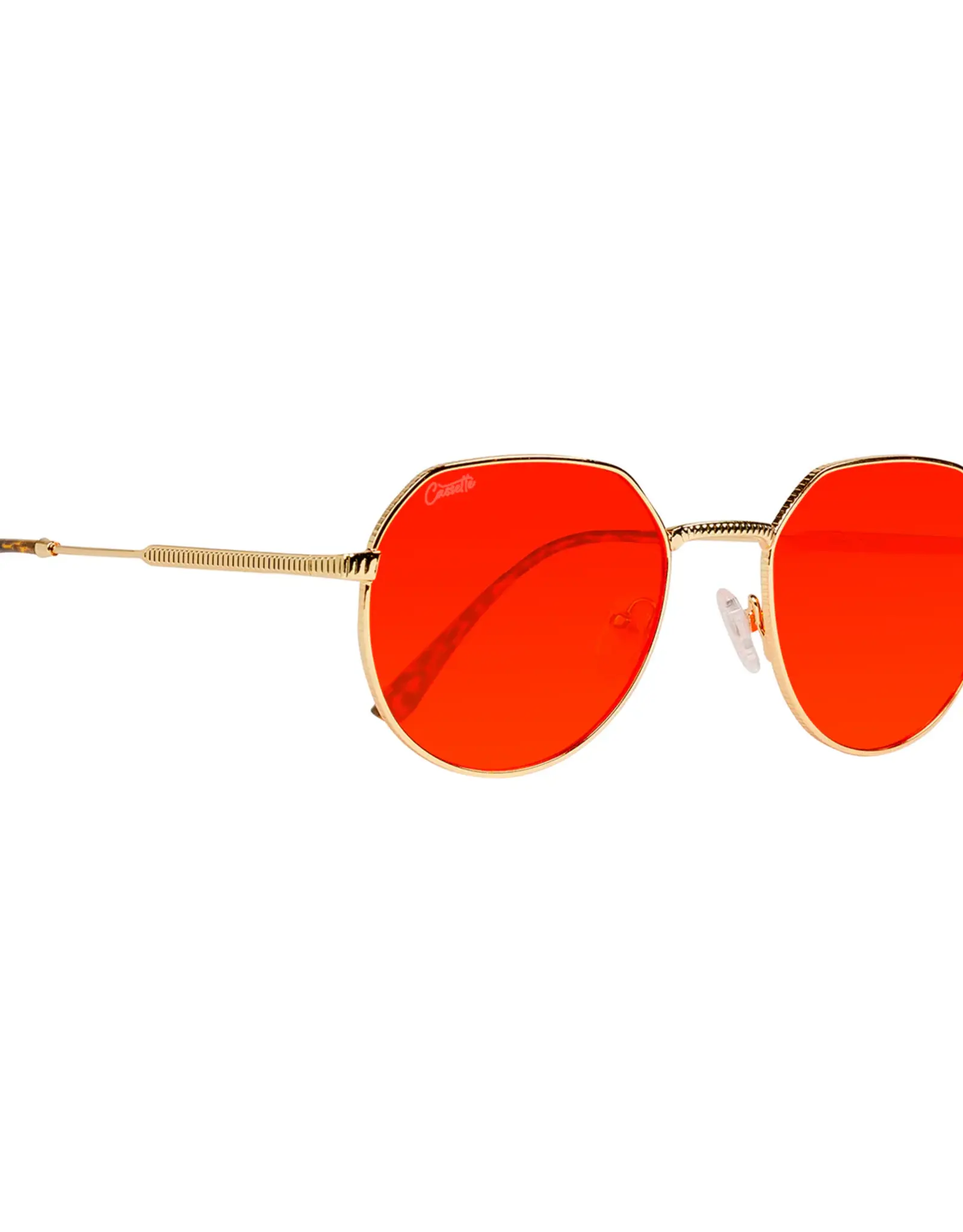 Cassette Optics Melody - Gold Leopard / Red Lens