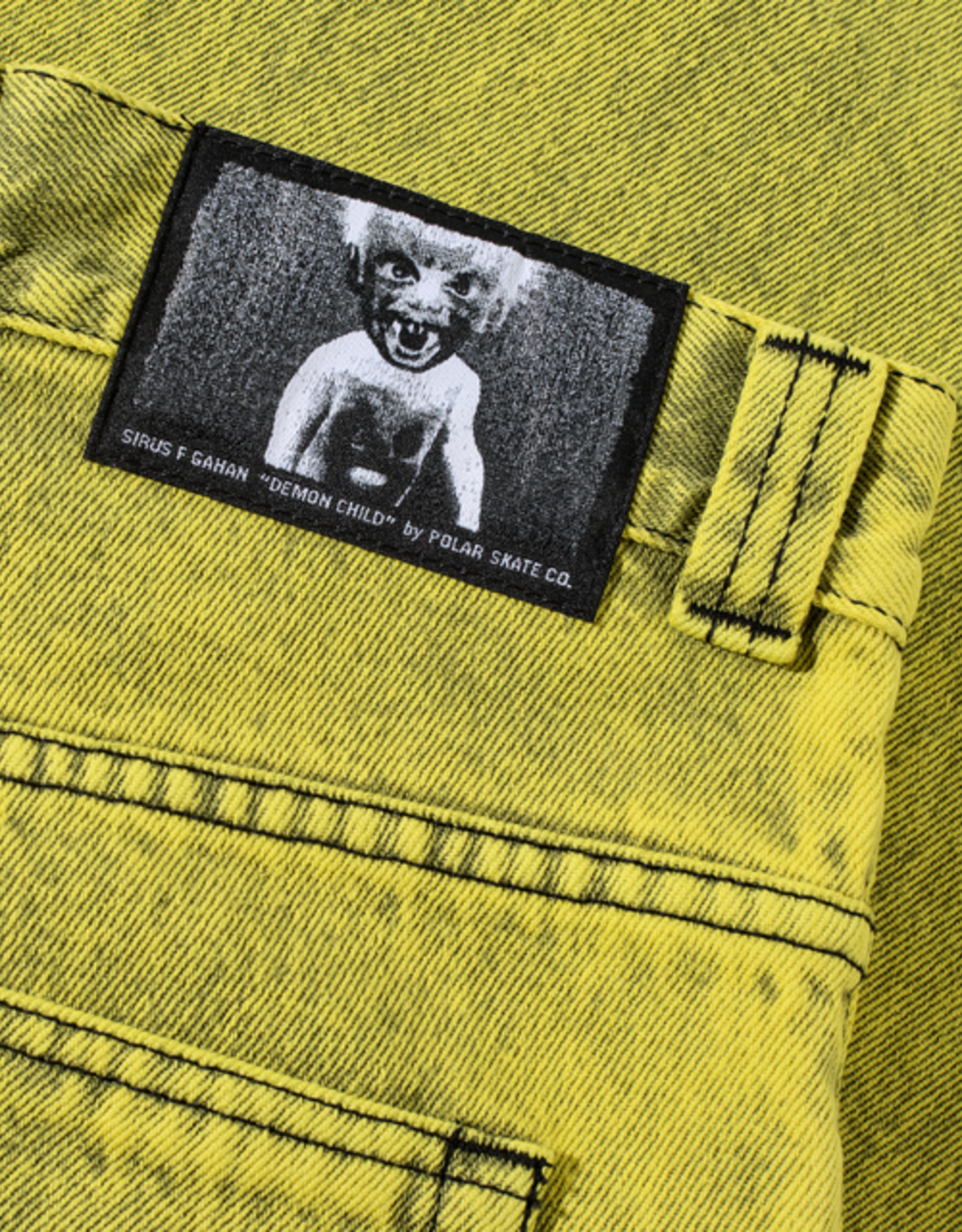 POLAR Big Boy Pants - Demon Child (Lemon / Black)