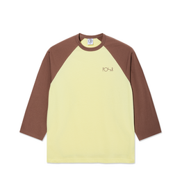 POLAR 3/4 Sleeve Tee - Cinnamon / Light Yellow