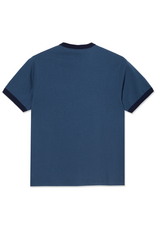 POLAR Ringer Tee - Grey Blue / Dark Blue