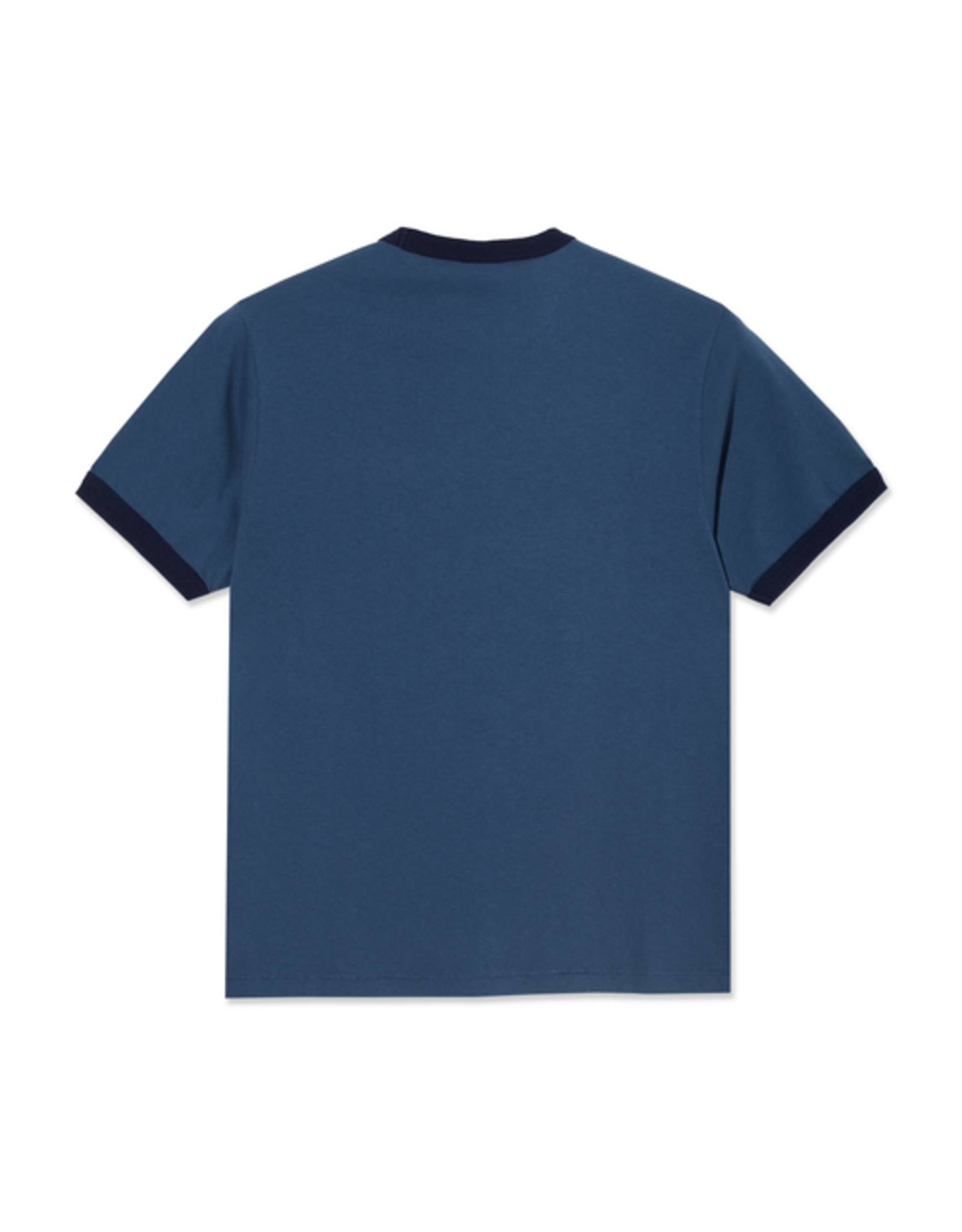 POLAR Ringer Tee - Grey Blue / Dark Blue