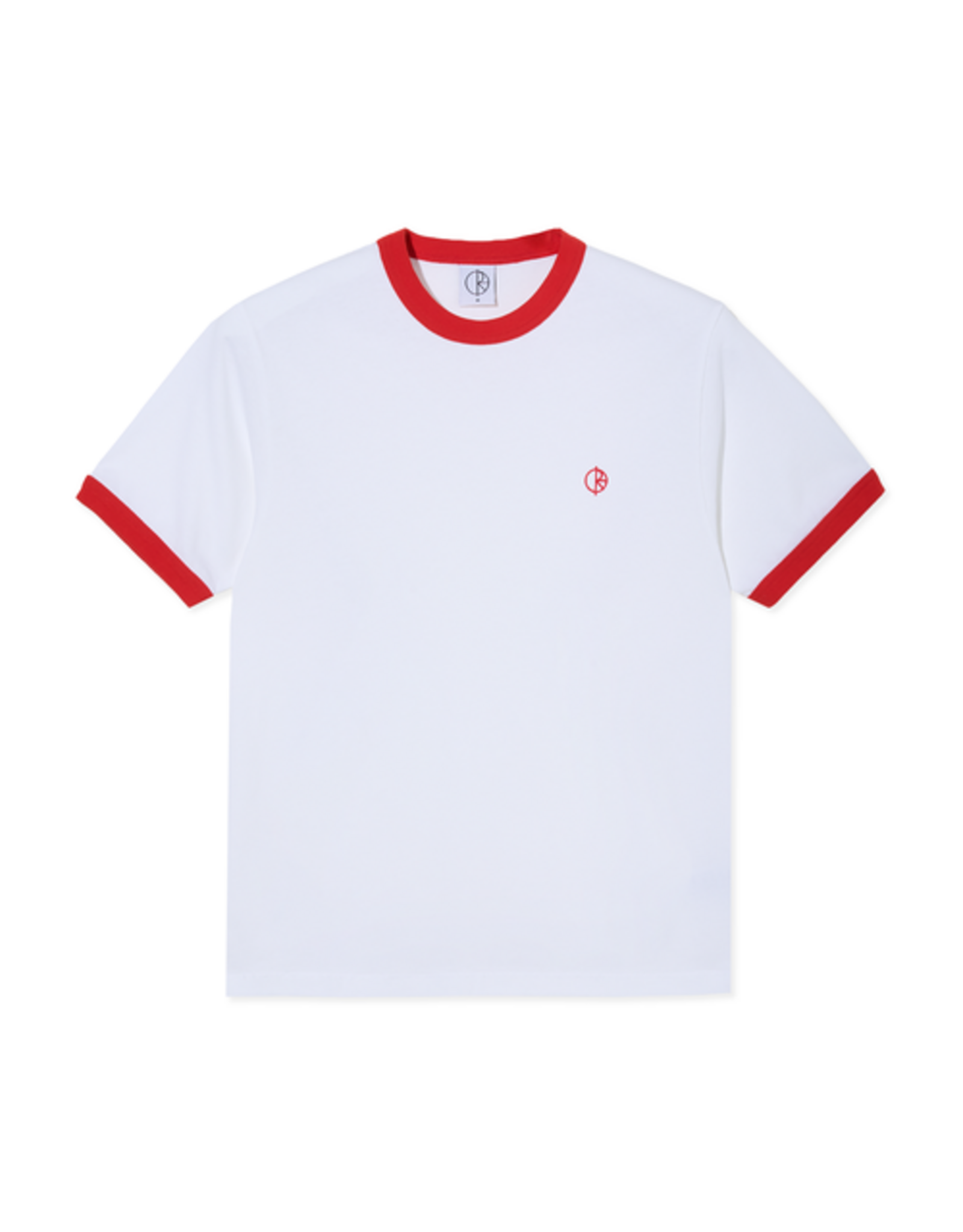 POLAR Ringer Tee - White / Red