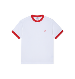 POLAR Ringer Tee - White / Red