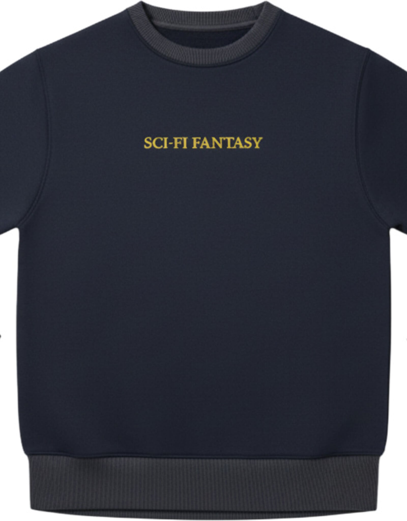 SCI FI FANTASY Logo Crewneck Fleece - Navy