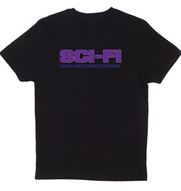 Sci-Fi Fantasy Fantasy World Tee - Black