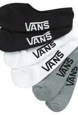 VANS Classic No Show Sock 6 Pack - White / Black / Grey